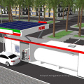 30 cbm Capacity Portable Fuel Station with solar panel portable fuel station